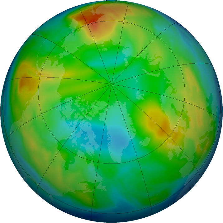 Arctic ozone map for 16 December 2010